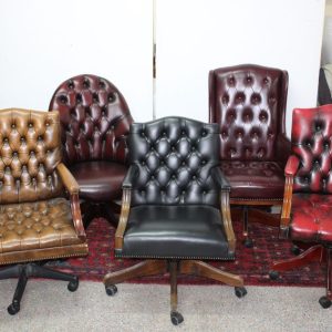 Selection of Leather Office Swivel Chairs